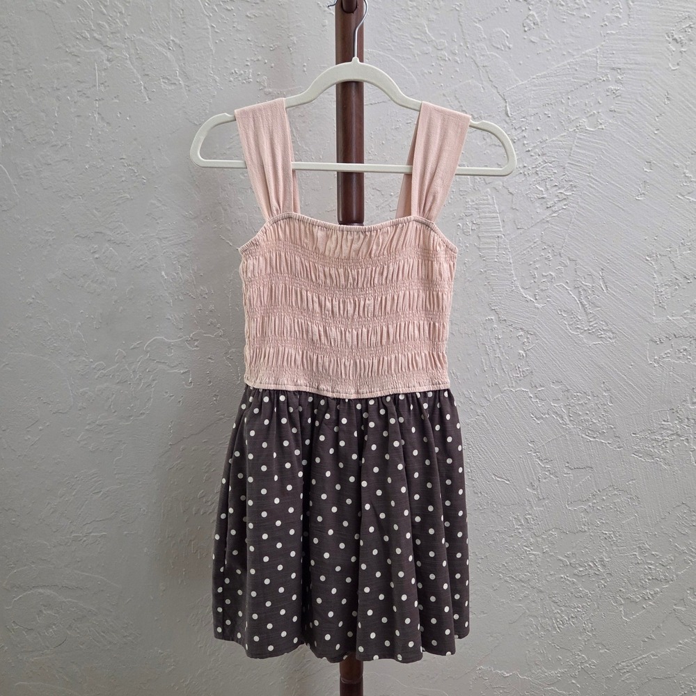 R127. Polka Dot Smocked Romper